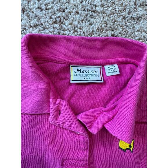 MASTERS Collection Girls Hot pink Polo Dress, Masters LOGO; size 6X-7; GOLF - Picture 5 of 6